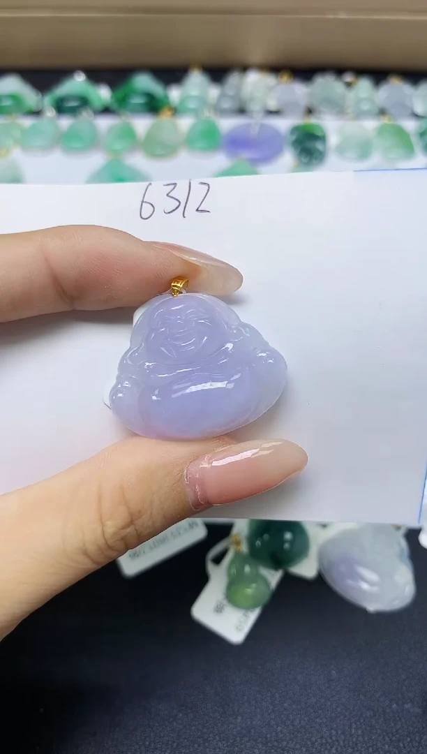 翡翠18K金镶嵌颈饰 天然缅甸翡翠A货