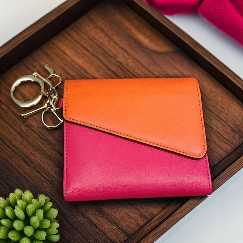 95新 DIOR/迪奥 拼色钱包 1188 4970