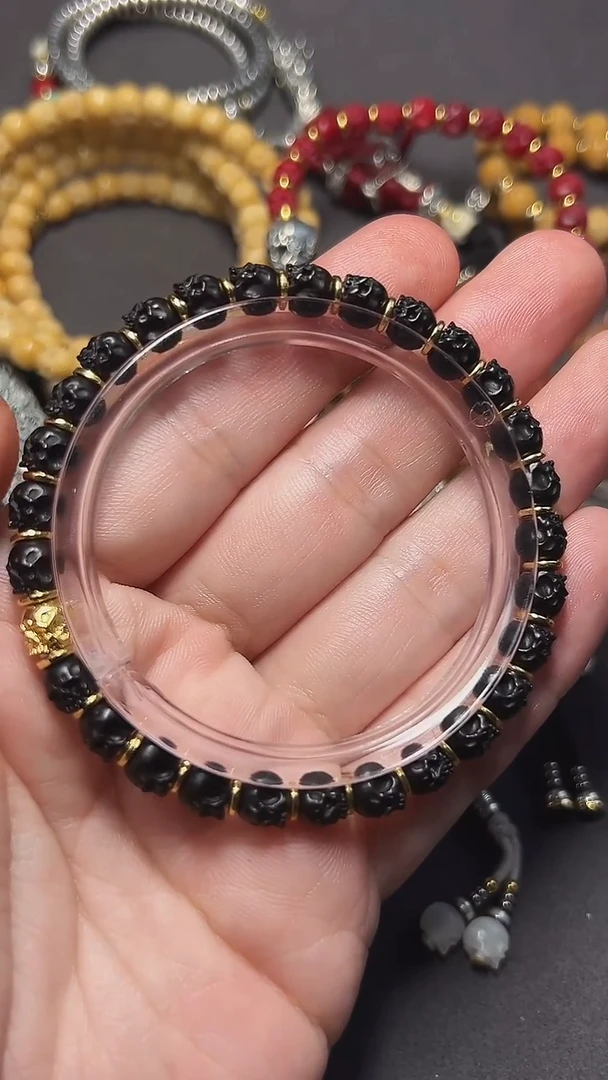 手串椰蒂l*n半鄂骷髅手串6.8mm