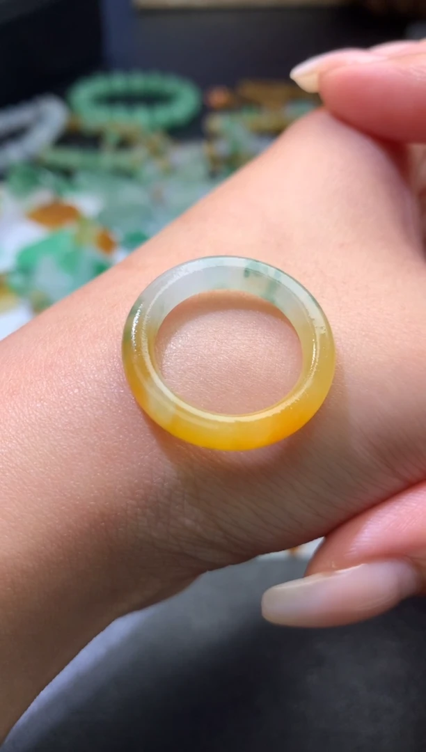 未镶嵌定制翡翠毛货 15圈口