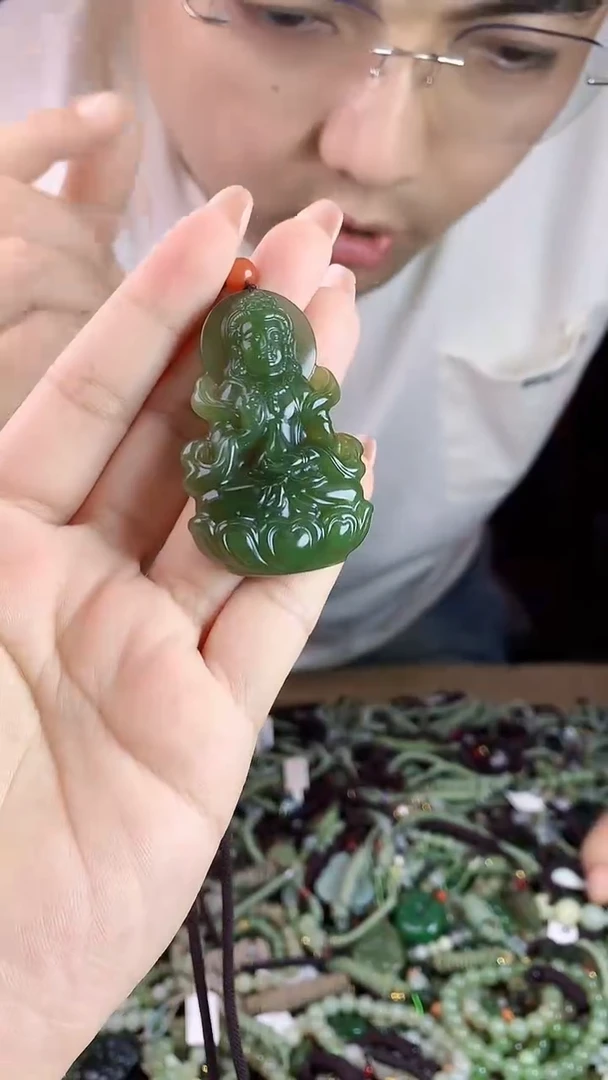 和田玉未镶嵌挂件1