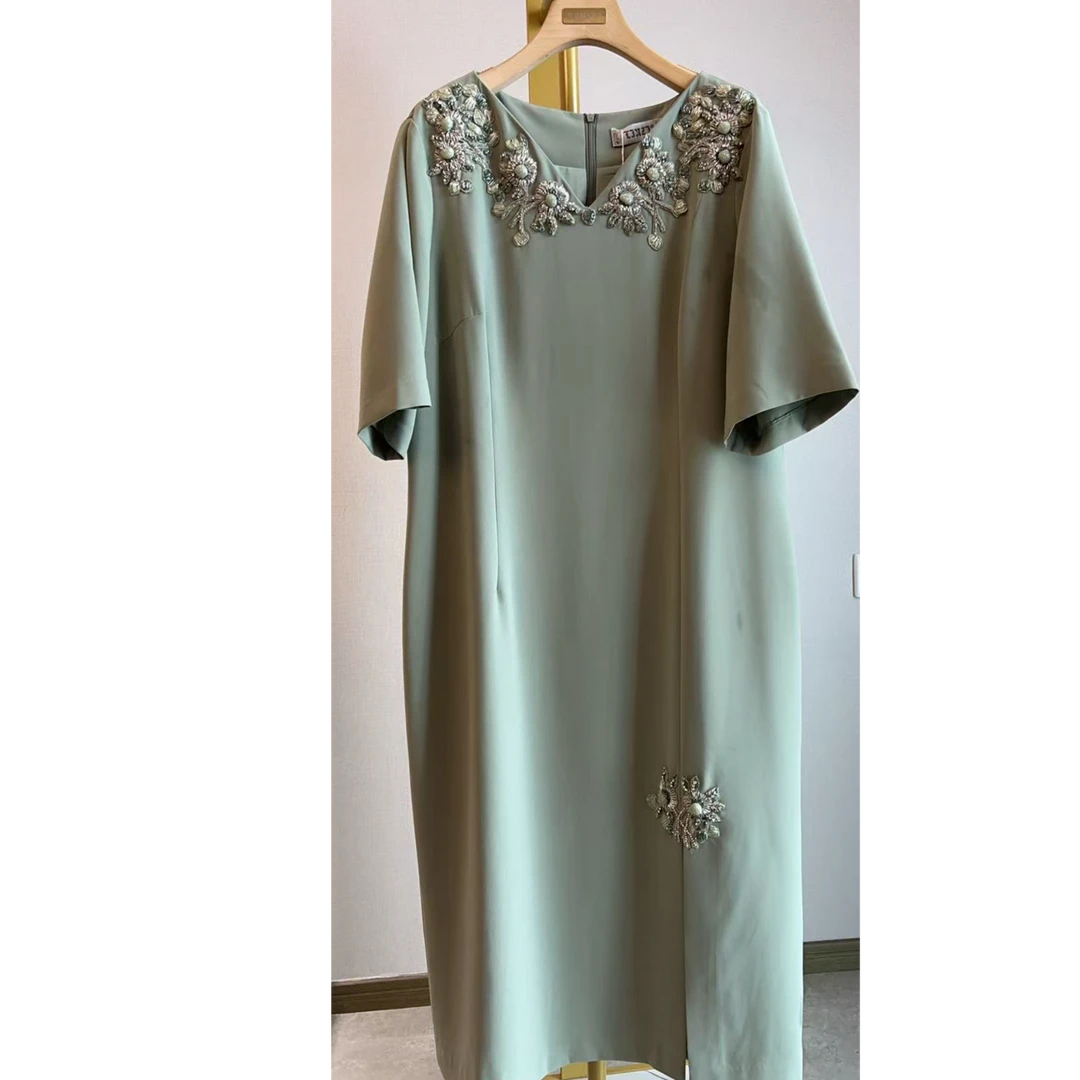 RENIYA原创设计师品牌2024气质优雅复古时尚日常连衣裙