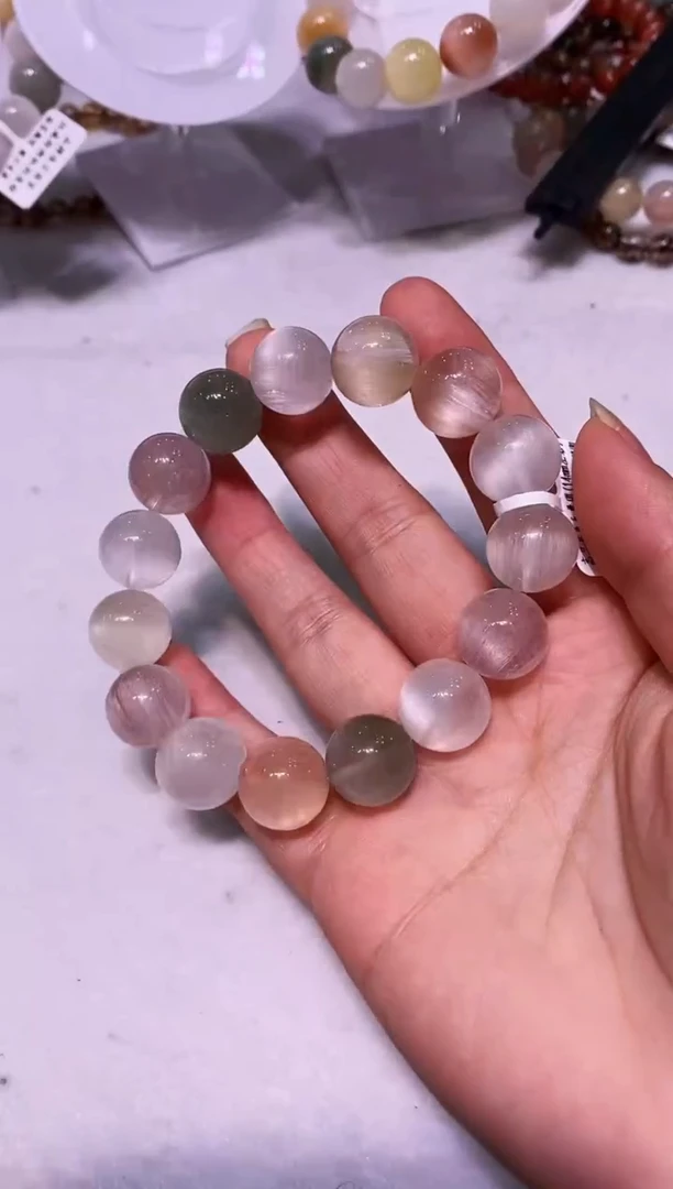 未镶嵌手链水晶多样性发其一兔毛14+