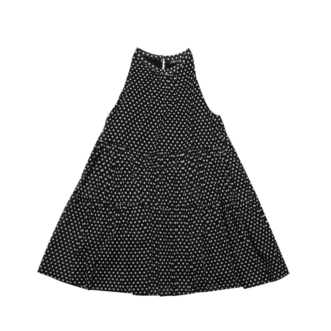 COEMES 设计师品牌 25夏季新款无袖连衣裙拼接印花长裙