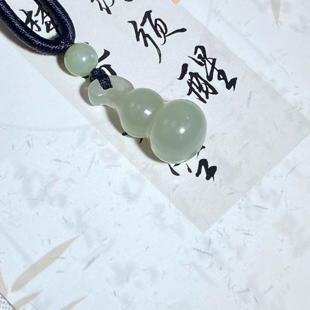 天然和田玉福禄葫芦女士款玉石挂件单坠节日礼物-FY016