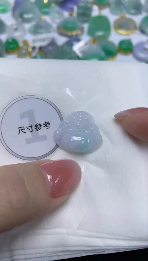 颈饰未镶嵌翡翠天然缅甸翡翠A货百元以上9元证书费自理