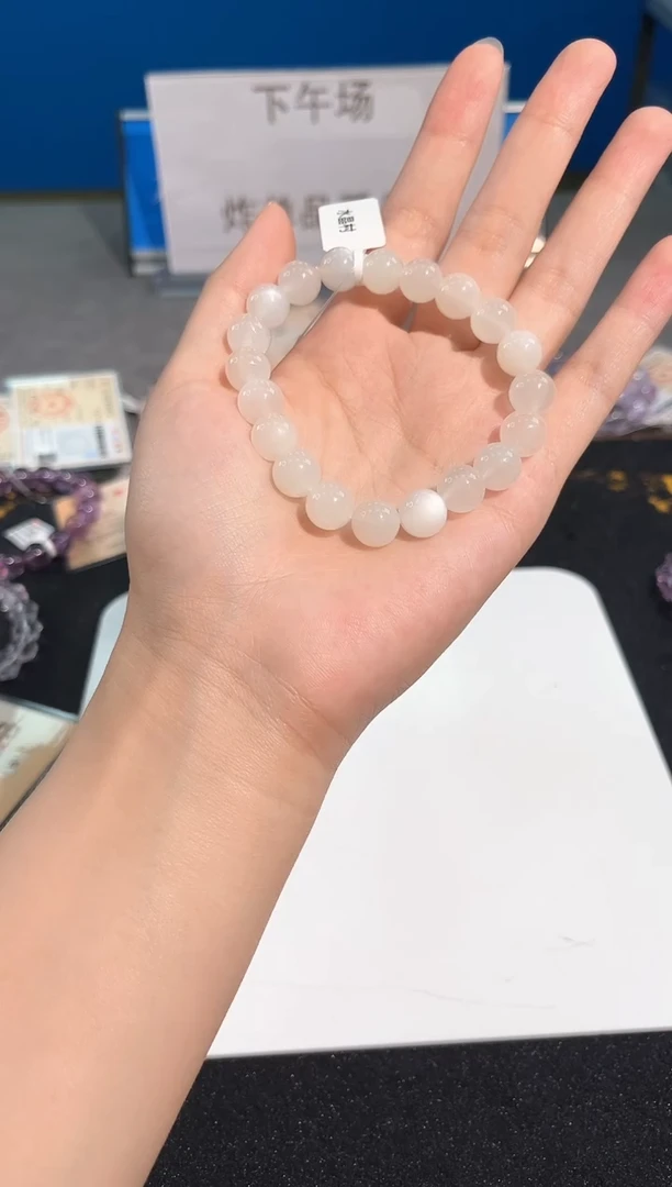 手链未镶嵌长石60号月光石单圈10mm