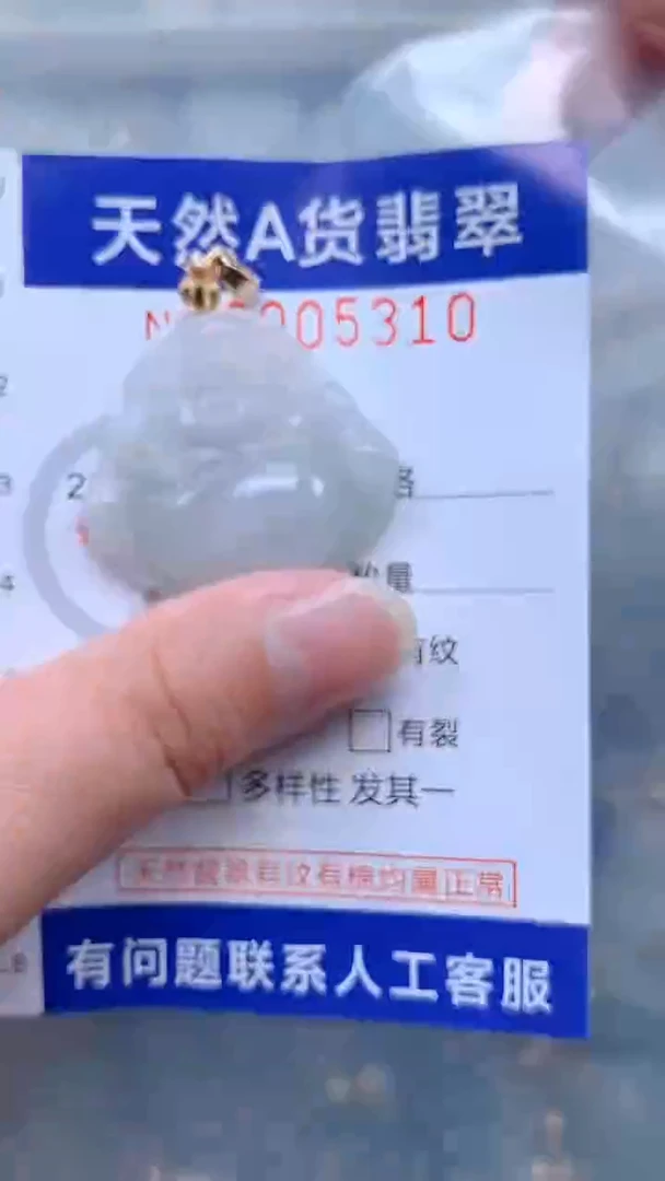 翡翠未镶嵌吊坠(不含链)1