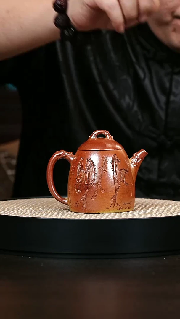 茶壶紫砂秦权 柴烧