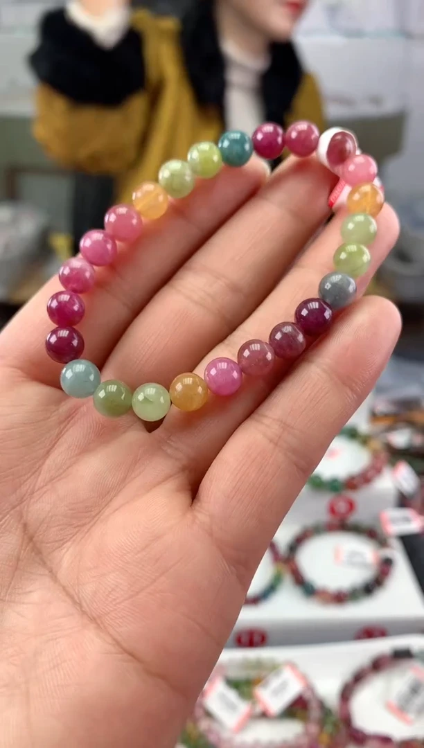 未镶嵌手串碧玺多样性发一条