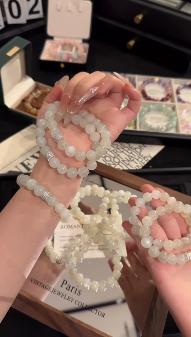 水晶手链合金白月光x2225