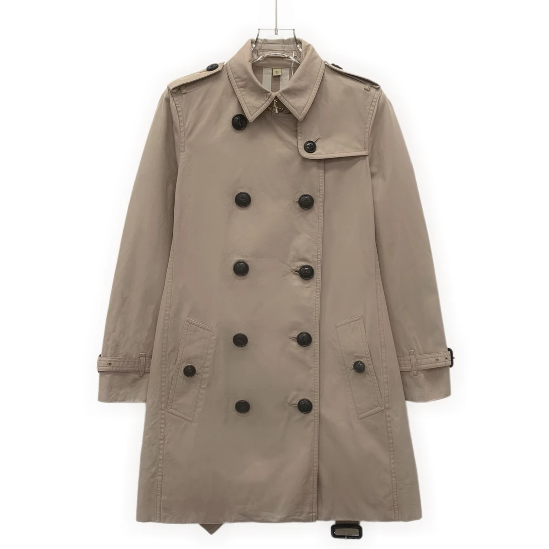95新 BURBERRY/博柏利  IW0447  卡其色棉质翻领风衣