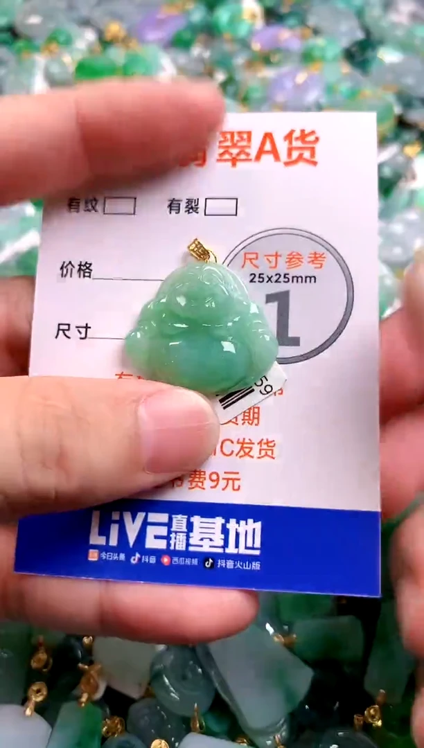 颈饰18K金镶嵌翡翠0315408591