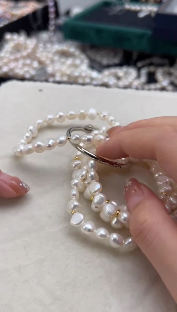 未镶嵌淡水珍珠20无核*珍珠收7mm强光