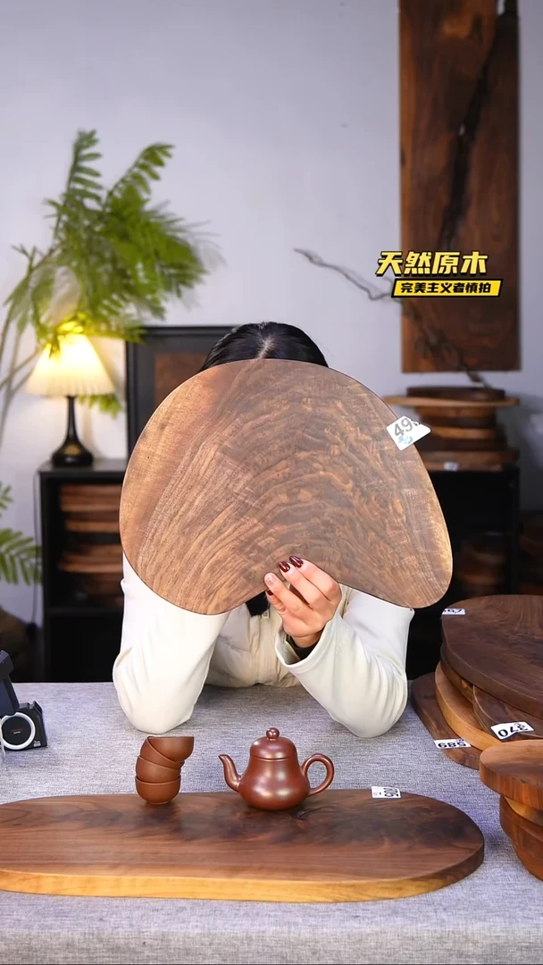 木北美黑胡桃原木.干裂疤结不属于商品质量问题完美主义者慎拍