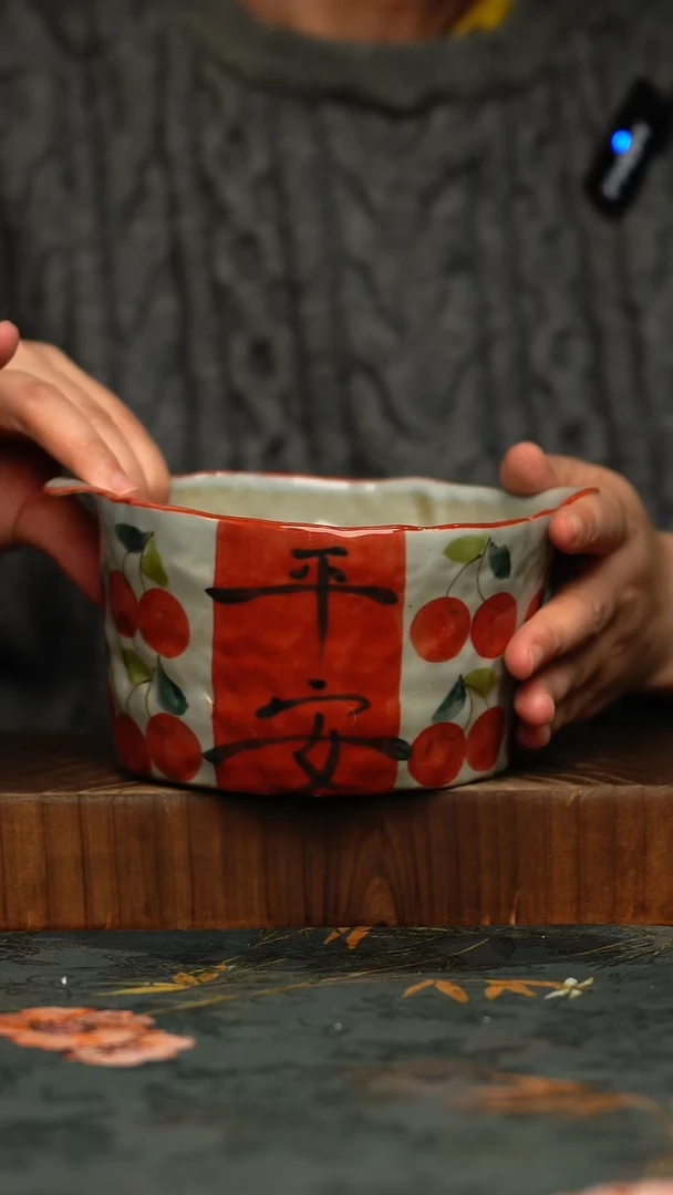 瓷片釉下彩手工手绘同款陶器