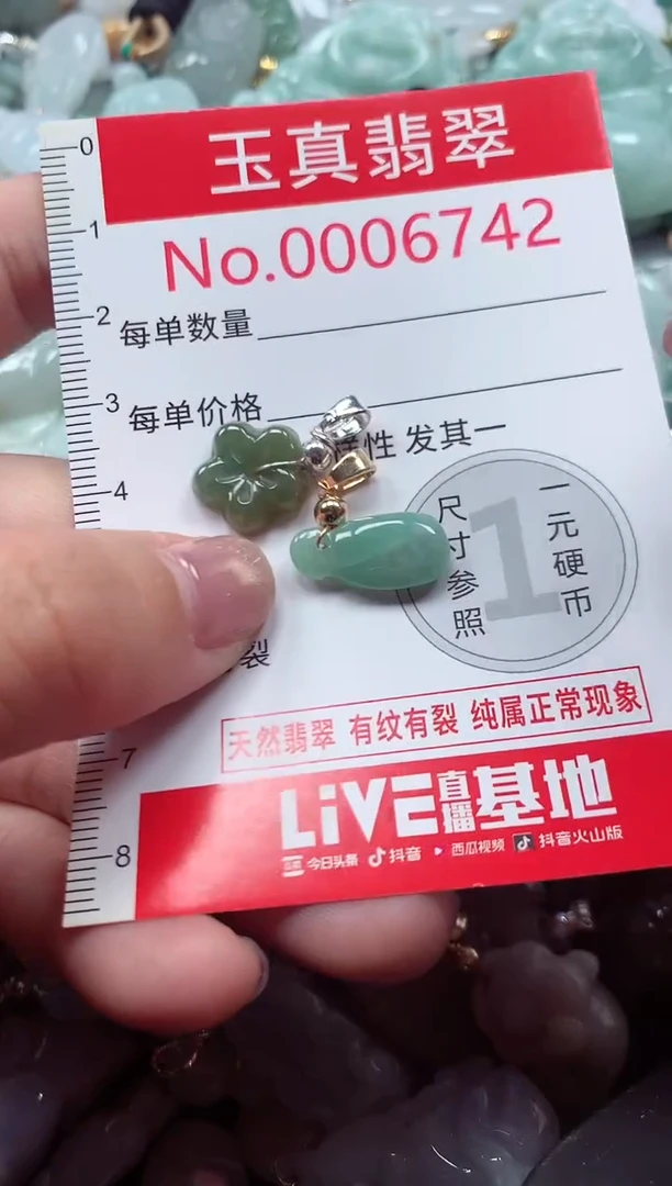 吊坠(不含链)未镶嵌翡翠6742