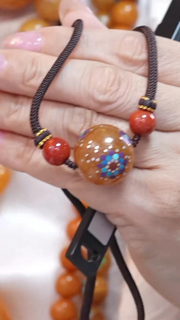 蜜蜡颈饰未镶嵌5660天然蜜蜡珠宝奇石云端妖孽全部保真