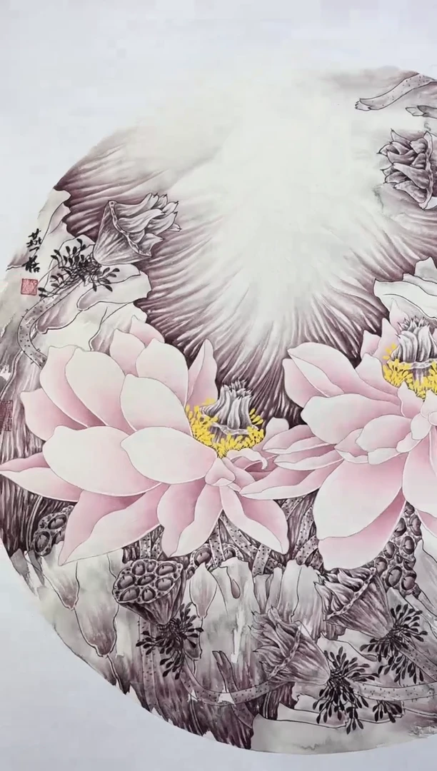 国画秦燕格国画手绘作品Y41