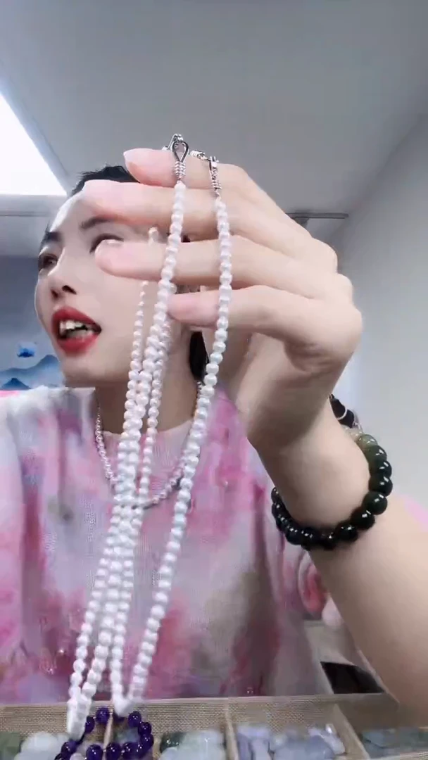 【闪购商品】拼合珍珠（马贝珠）颈饰未镶嵌4毫米项链