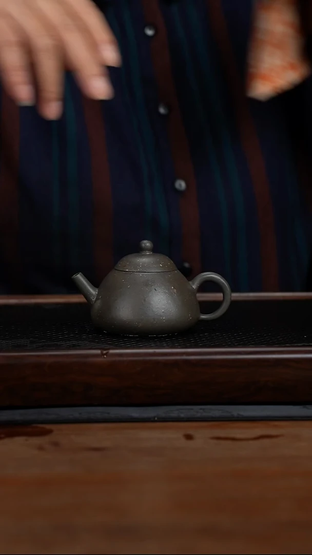 茶壶紫砂B****Y125cc黄龙山原矿段泥秤砣14