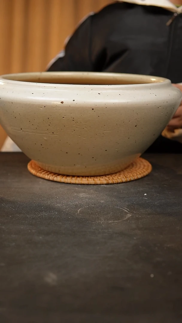 【闪购商品】瓷片泥泥手工花盆口25高15