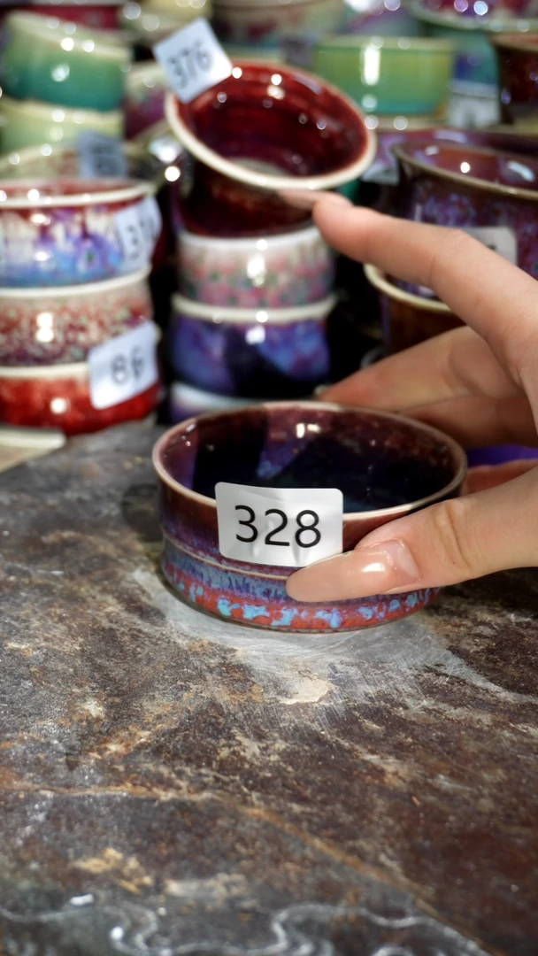 摆件精品窑变钧瓷茶器