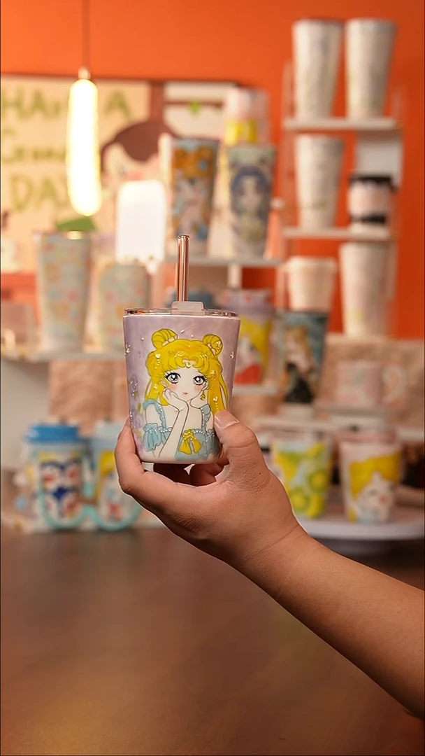 景德镇手工手绘文创陶瓷杯