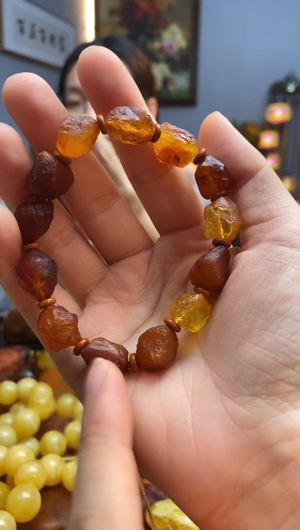 手链琥珀未镶嵌手串