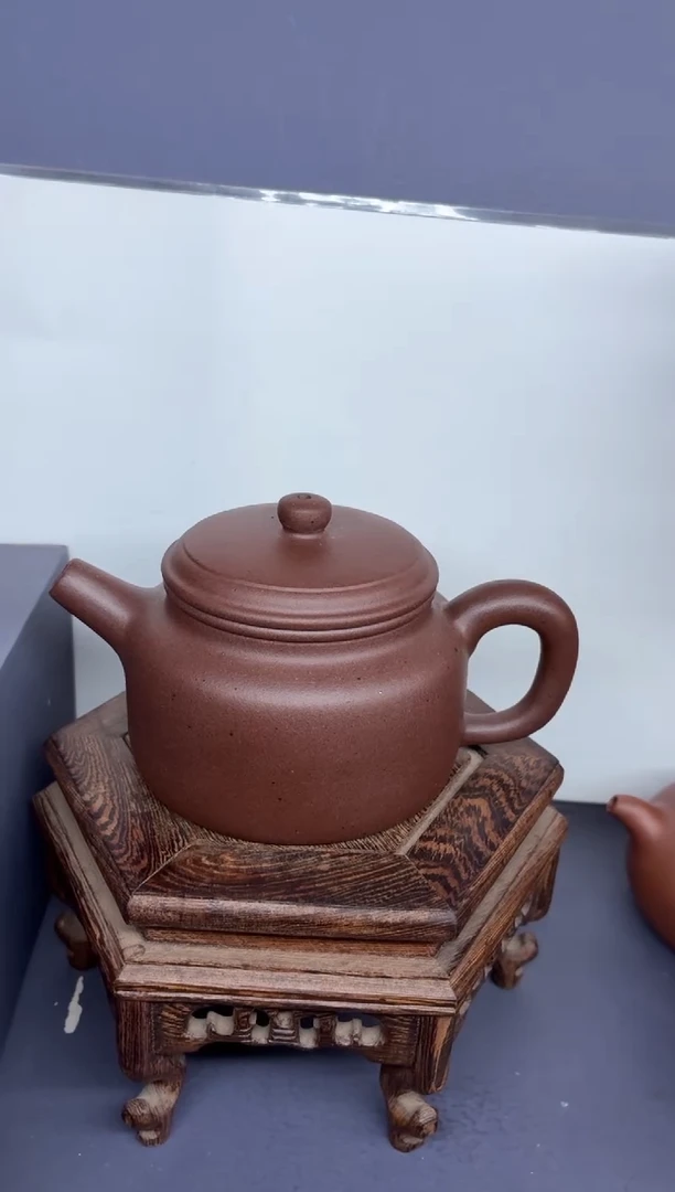 茶壶紫砂台西紫泥 炮嘴德钟