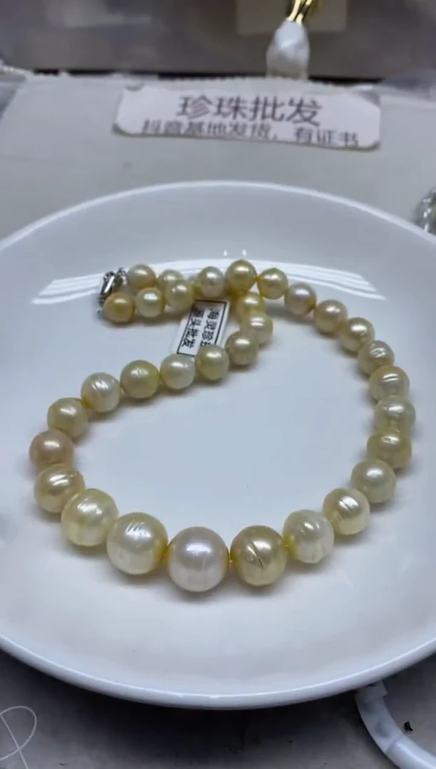 未镶嵌海水珍珠颈饰10-15