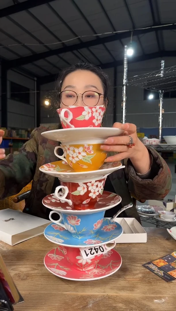 瓷        437号5套咖啡杯+5个勺子