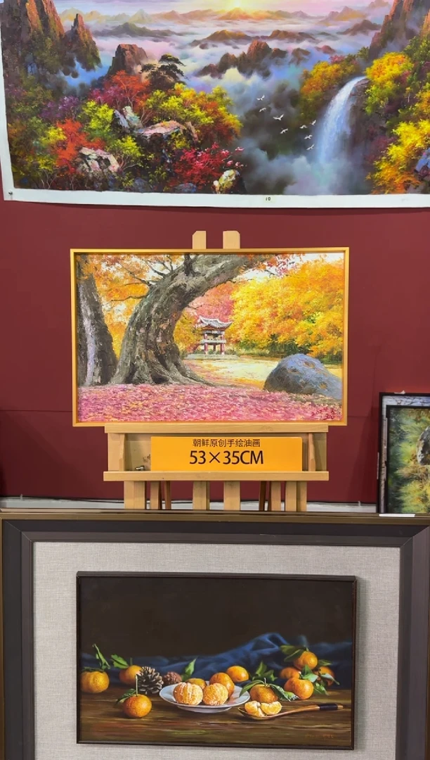 油画【21号】约53*35丨朝鲜原创纯手绘孤品油画丨顺丰包邮