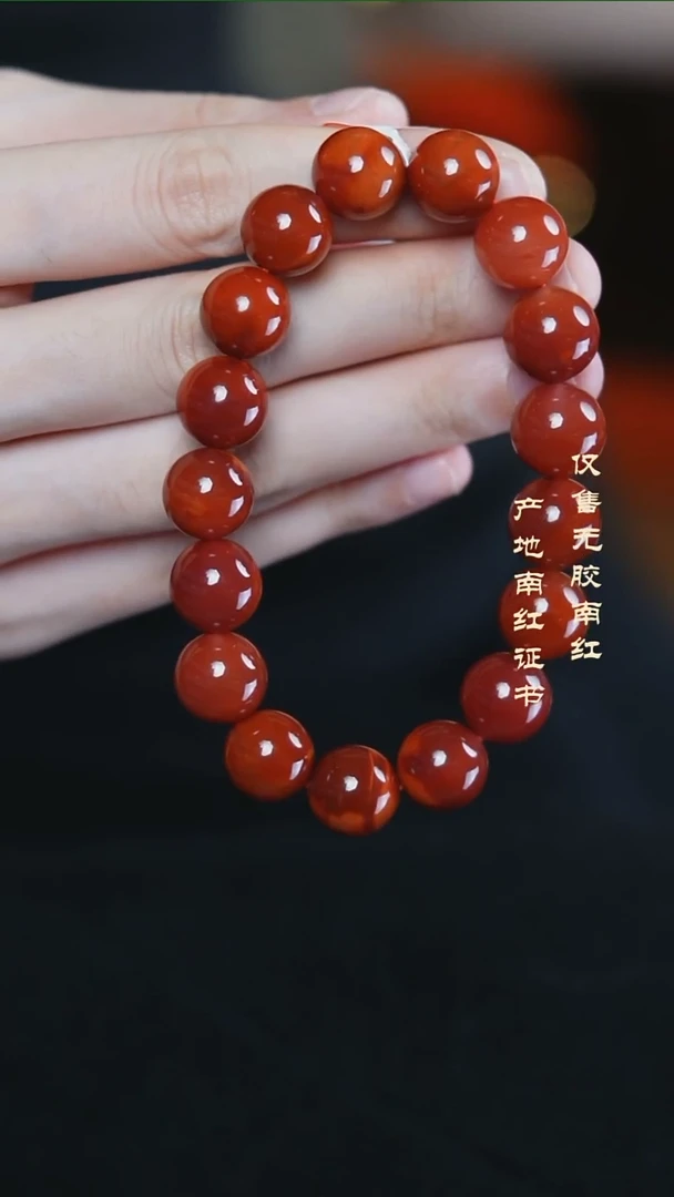 未镶嵌手串南红玛瑙玫瑰@@SCMG单-12mJ手工