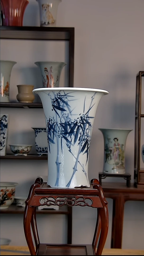 景德镇陶瓷手工花盆