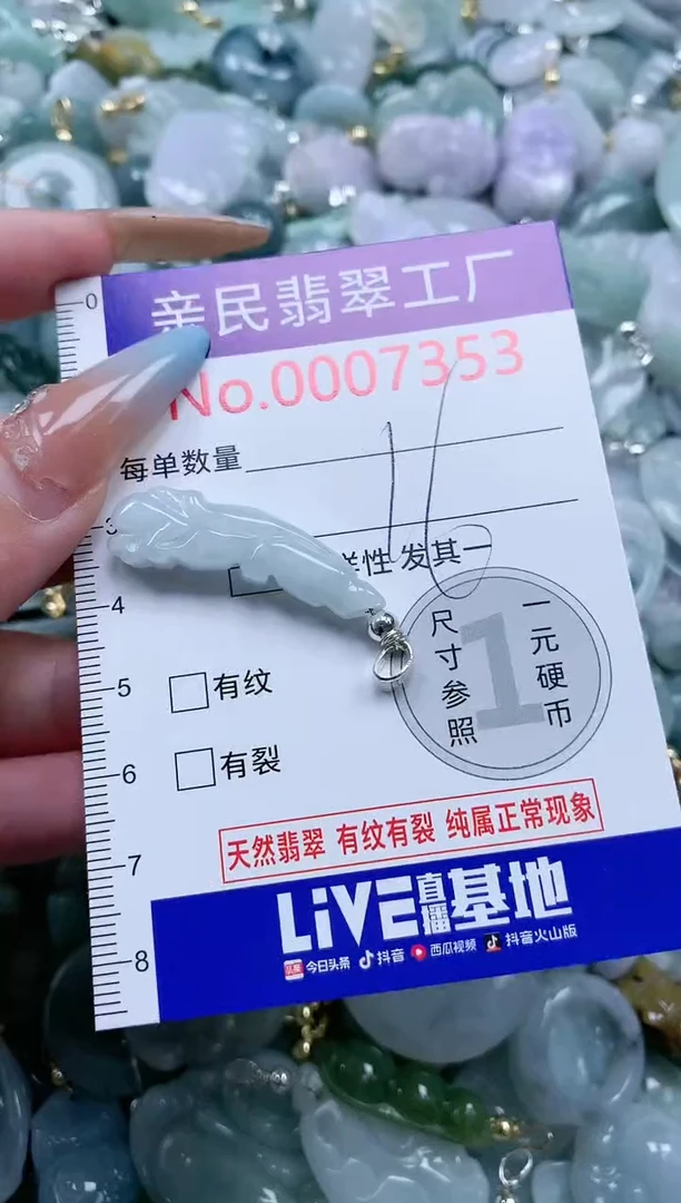 翡翠未镶嵌吊坠(不含链)7353