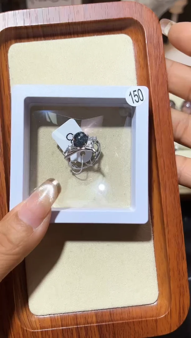 【闪购商品】水晶戒指银S925镶嵌定制