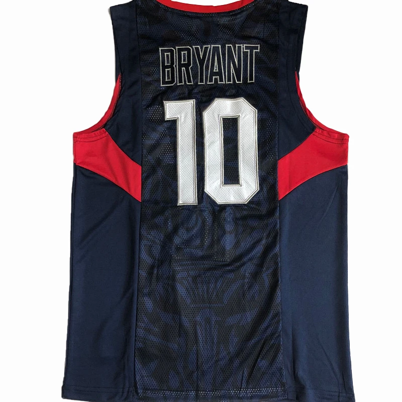 梦之队球衣科比10号复古刺绣款篮球训练速干透气运动服-41