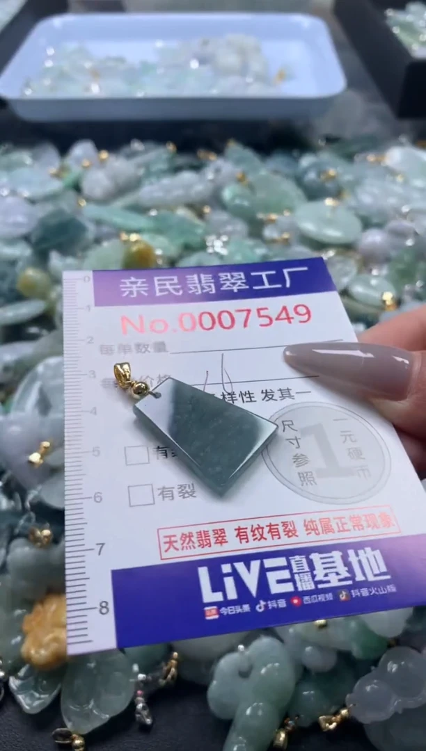 颈饰未镶嵌翡翠7549