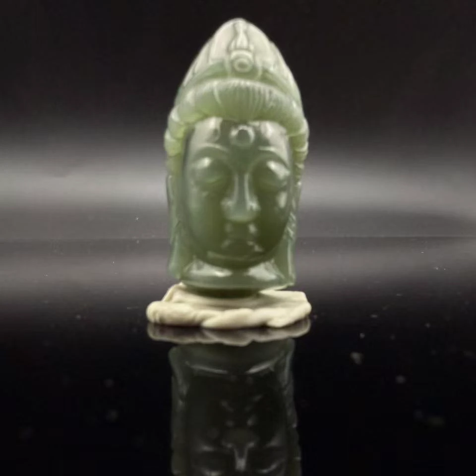 和田玉佛首吊坠2784
