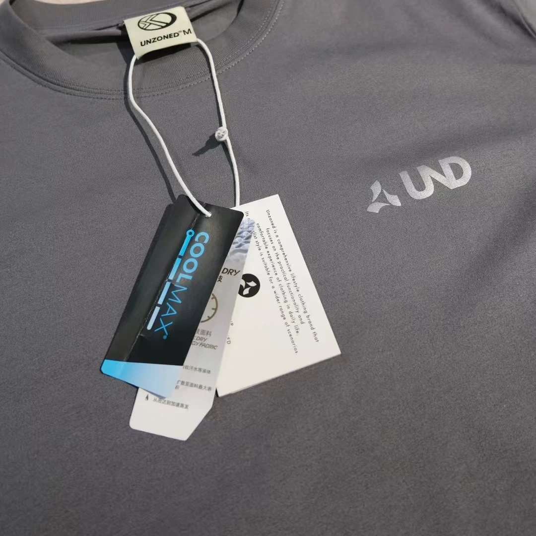 安运UNZONED2025夏季新款基础速干T恤男女同款透气休闲上衣