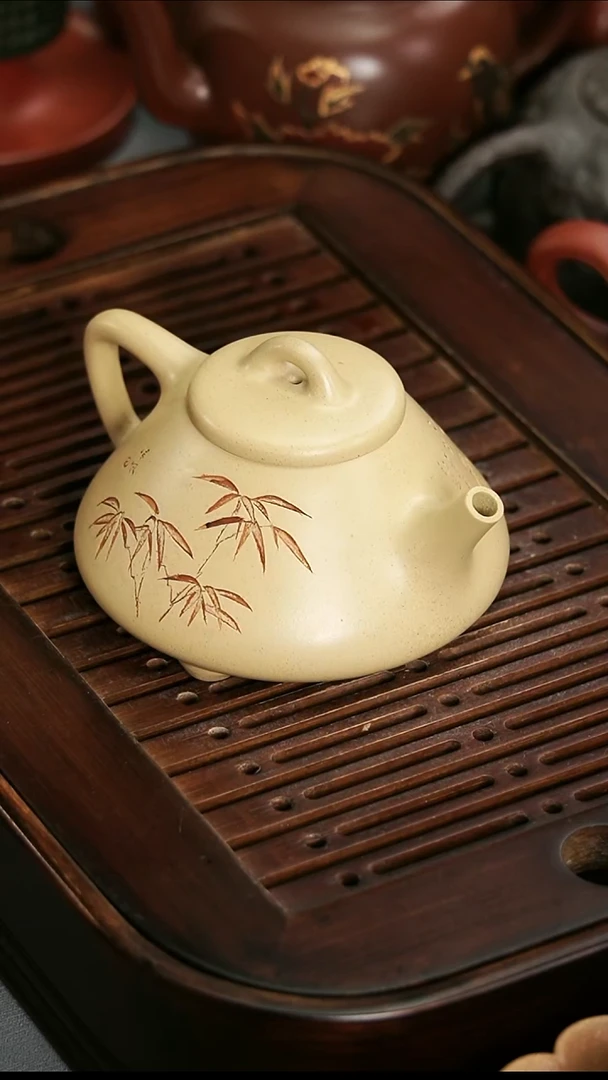 茶壶紫砂宜兴紫砂本绿子冶200cc