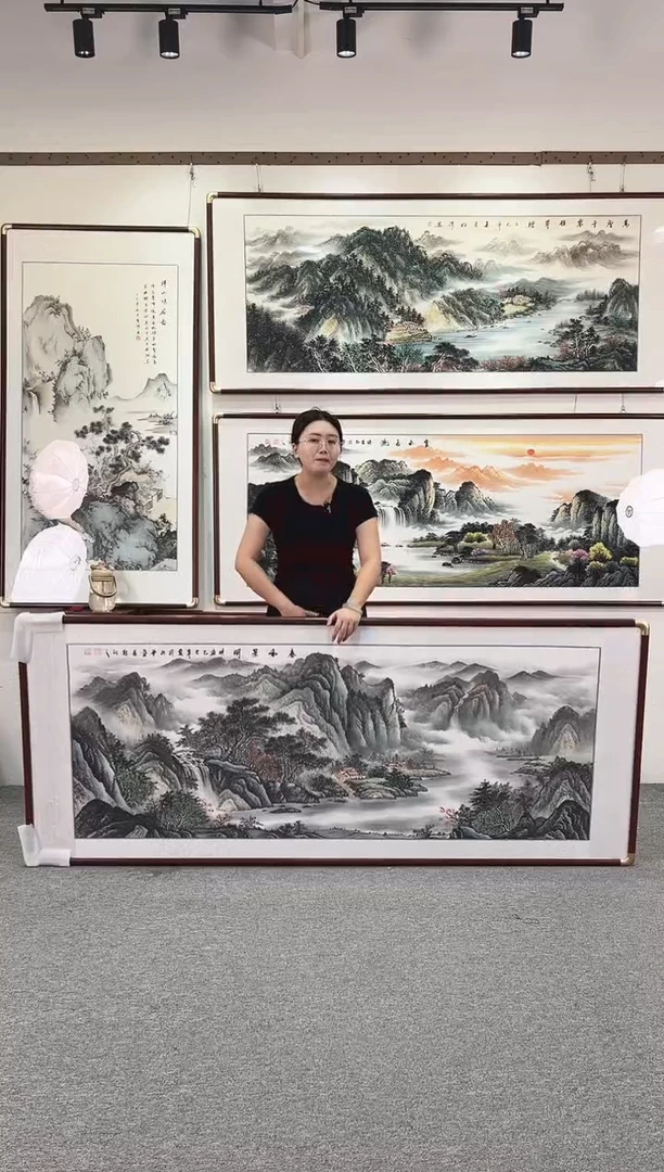 国画纯手绘208x86春和景明