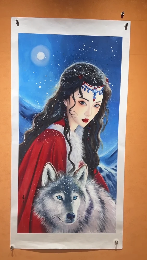 国画刘金玉教授亲笔手绘