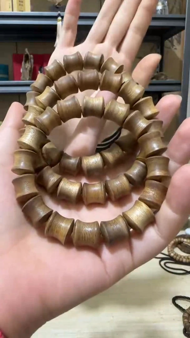 【闪购商品】沉香手串文莱竹节珠沉香手串多样性发一条