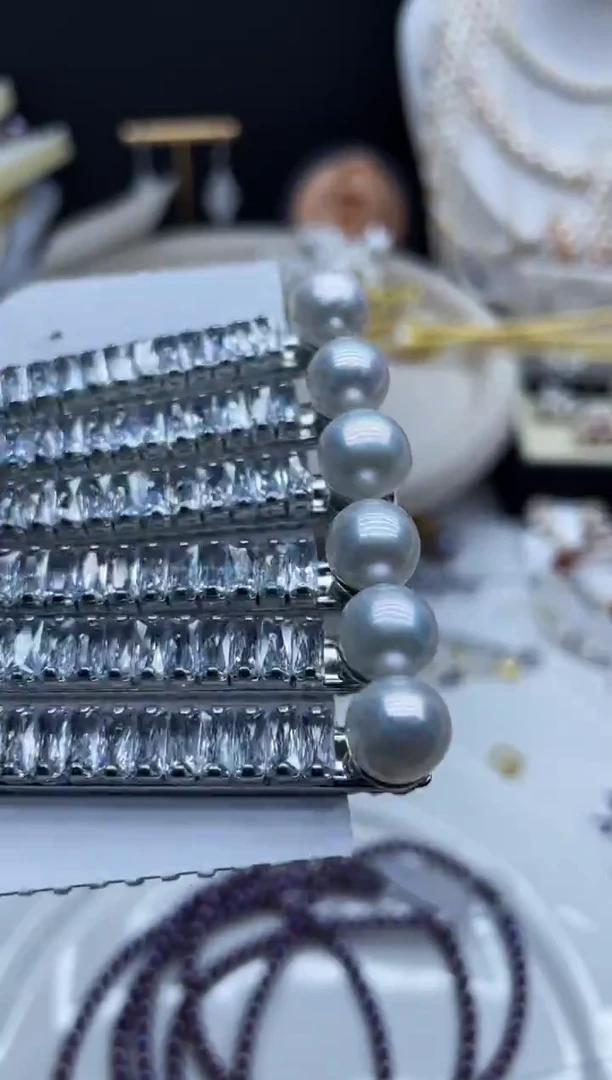 未镶嵌发夹淡水珍珠发夹多样性发其一