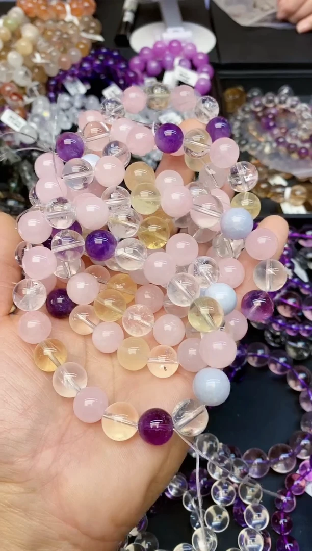 【闪购商品】水晶手链未镶嵌A13 多宝 12mm