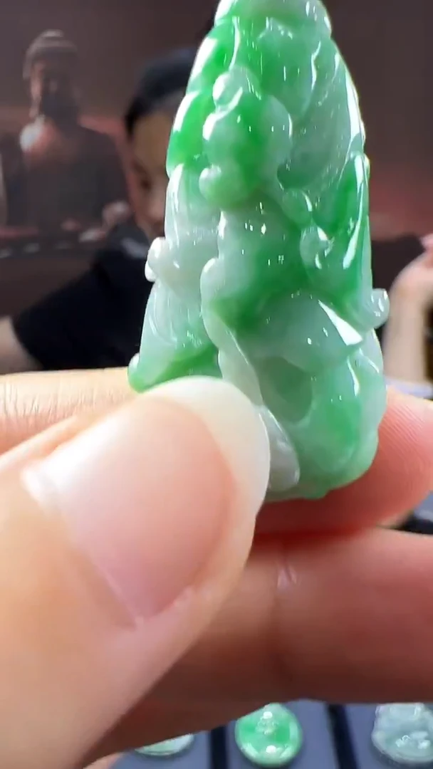 未镶嵌挂件翡翠白菜