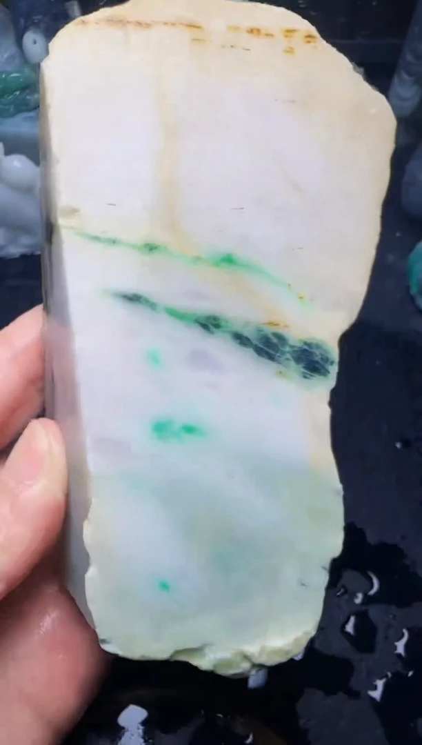 颈饰未镶嵌翡翠管*101