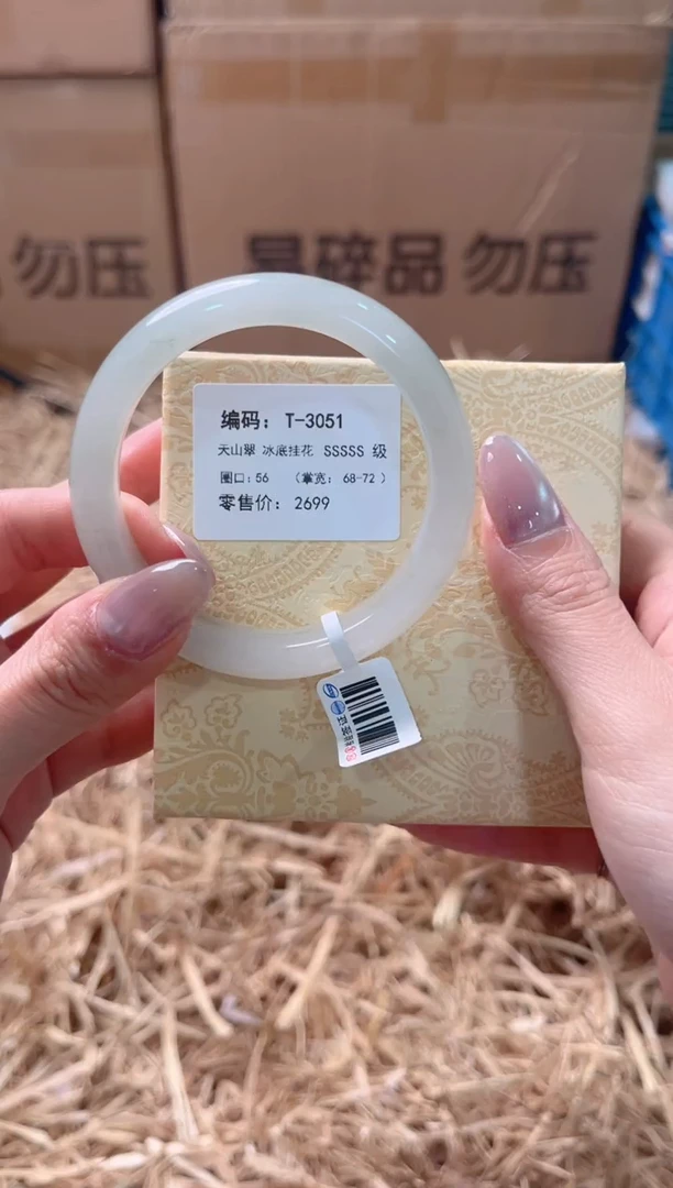 未镶嵌手镯石英质玉T-3051